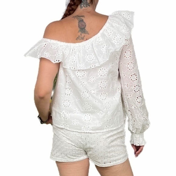 SENLIS White Diamond Eyelet Emile Outfit Small - Picture 2 of 16